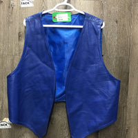 Leather Vest & Full Western Chaps *xc, mnr stain, older
