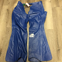 Leather Vest & Full Western Chaps *xc, mnr stain, older
