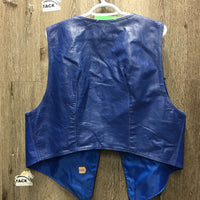 Leather Vest & Full Western Chaps *xc, mnr stain, older
