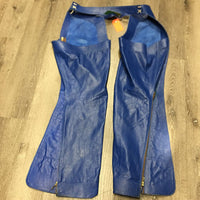 Leather Vest & Full Western Chaps *xc, mnr stain, older
