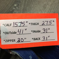 Leather Vest & Full Western Chaps *xc, mnr stain, older