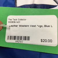 Leather Western Vest *vgc
