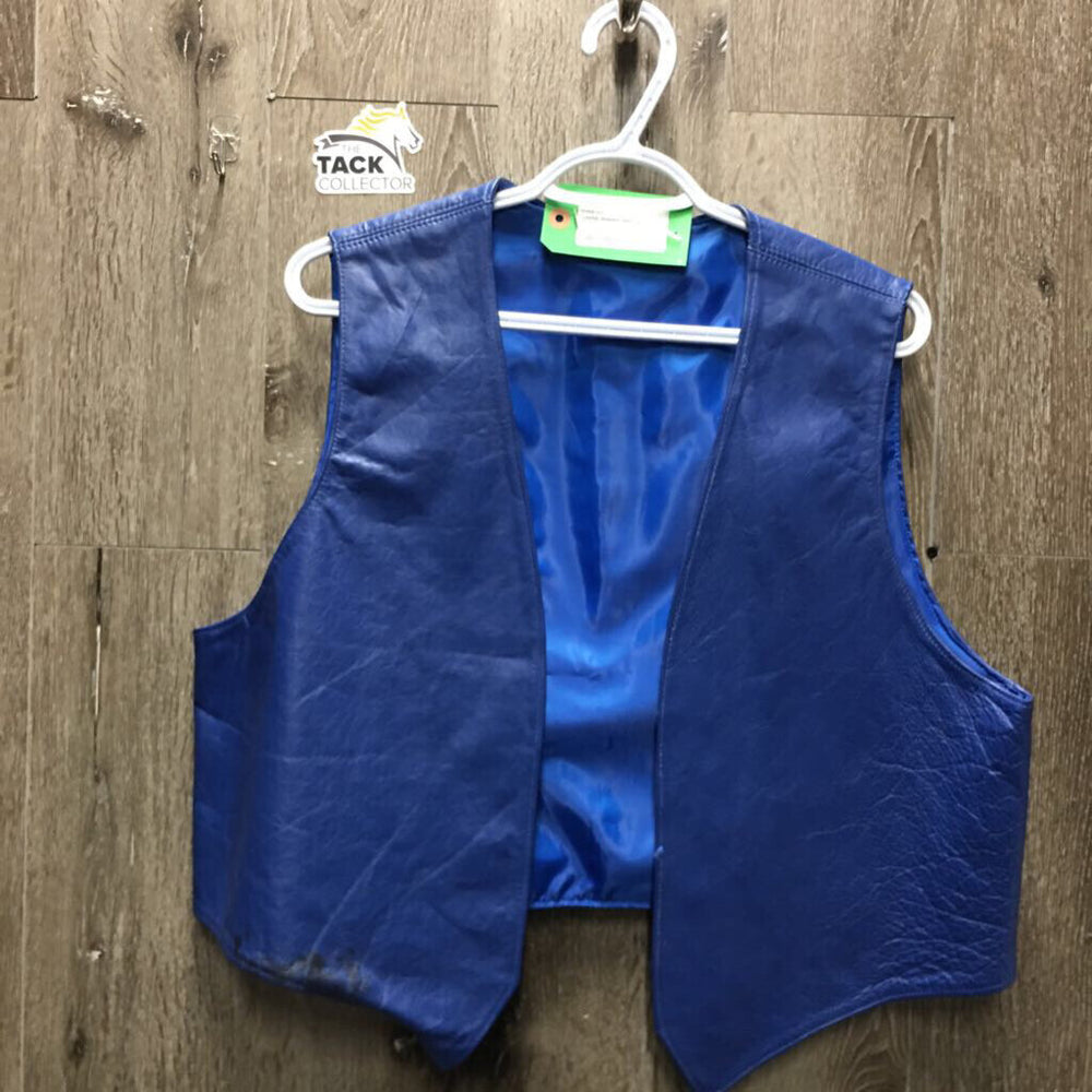 Leather Western Vest *vgc, stains