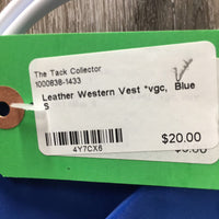 Leather Western Vest *vgc
