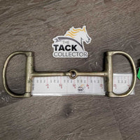 Thin D Ring Bit *gc/fair, older, stains, clean, v.chewed & dented