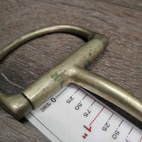 Thin D Ring Bit *gc/fair, older, stains, clean, v.chewed & dented