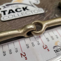 Thin D Ring Bit *gc/fair, older, stains, clean, v.chewed & dented
