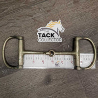 Thin D Ring Bit *gc/fair, older, stains, clean, v.chewed & dented