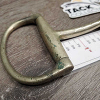 Thin D Ring Bit *gc/fair, older, stains, clean, v.chewed & dented
