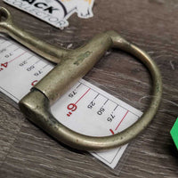 Thin D Ring Bit *gc/fair, older, stains, clean, v.chewed & dented
