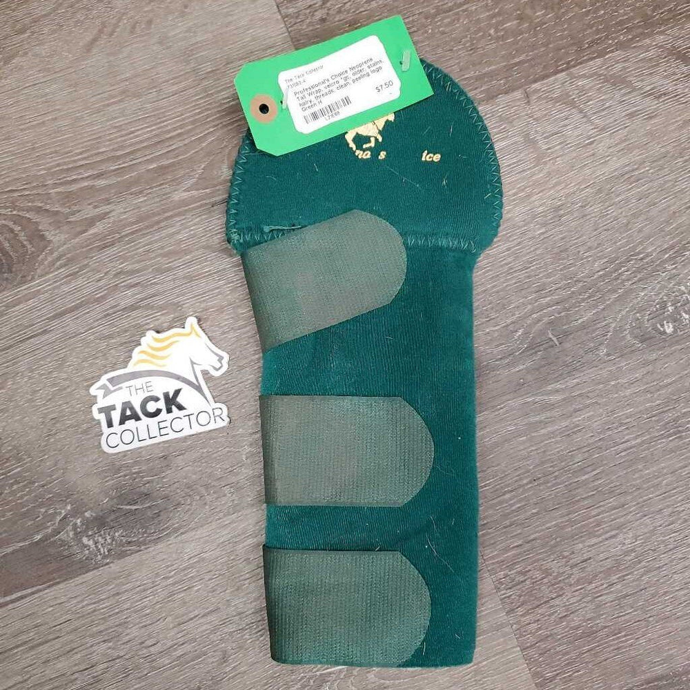 Neoprene Tail Wrap, velcro *gc, older, stains, hairy, threads, clean, peeling logo