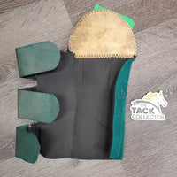 Neoprene Tail Wrap, velcro *gc, older, stains, hairy, threads, clean, peeling logo