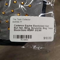 Elasticized Hair Bun Net, Bling, Scrunchie, Bag *new
