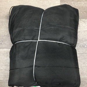 Lt Quilt Stable Blanket, 0 legs, tail *gc, clean, lining tears, hair, snags, pulled seams, threads