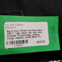 Hvy Winter Full Face Neck ONLY *vgc, clean, mnr hair, dust, threads, frayed edge, clumpy, snags, repairs, faded
