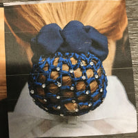 Crystal Hair Net & Scrunchie Combo, Built In Clips, bag *new