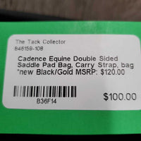 Double Sided Saddle Pad Bag, Carry Strap, bag *new
