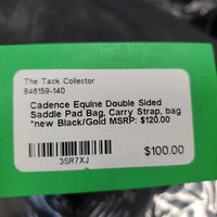 Double Sided Saddle Pad Bag, Carry Strap, bag *new
