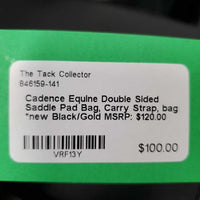 Double Sided Saddle Pad Bag, Carry Strap, bag *new