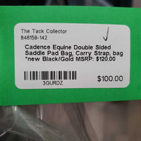 Double Sided Saddle Pad Bag, Carry Strap, bag *new
