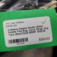Double Sided Saddle Pad Bag, Carry Strap, bag *new
