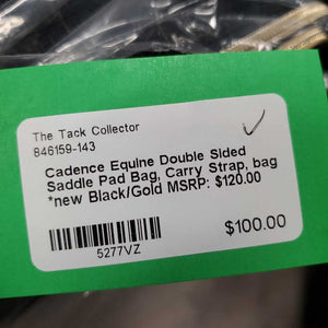 Double Sided Saddle Pad Bag, Carry Strap, bag *new
