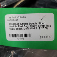 Double Sided Saddle Pad Bag, Carry Strap, bag *new
