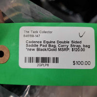 Double Sided Saddle Pad Bag, Carry Strap, bag *new
