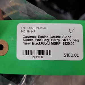 Double Sided Saddle Pad Bag, Carry Strap, bag *new