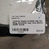 Invisible Hair Net, Bling, Scrunchie, bag *new