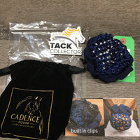 Crystal Hair Net & Scrunchie Combo, Built In Clips, bag *new