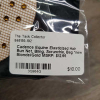 Elasticized Hair Bun Net, Bling, Scrunchie, Bag *new
