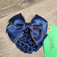 Hair Bow & Bun Cover, Clip, Bag *new