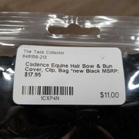 Hair Bow & Bun Cover, Clip, Bag *new