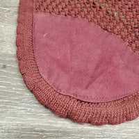 Light Crochet Fly Veil Ear Bonnet *vgc, mnr hair, dirt?stains, cut string, older
