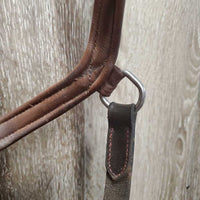 Padded Bridle, 2 leather bit straps *gc, NO Reins, NO Bit Clips, dirty, residue, edge scrapes
