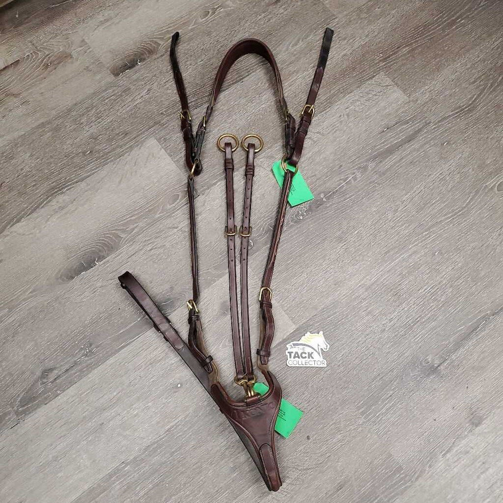 FS Rsd Adjustable Elastic Breastplate, Running Martingale Attach, snaps *xc, mnr dirt, creases & rubs