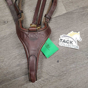 FS Rsd Adjustable Elastic Breastplate, Running Martingale Attach, snaps *xc, mnr dirt, creases & rubs