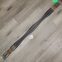 Padded Leather Girth, 2x Elastic *vgc, mnr dirt, stretched, rubs & stains
