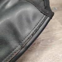 Pr Synthetic Half Chaps *gc/fair, rubs, dirty, peeled/holey spot, linty/hairy inisde
