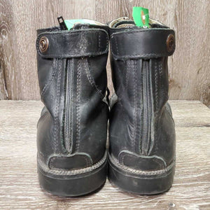 Pr Lace & Zip Paddock Boots *gc, clean & dusty, toes: v.scuffed & scraped, faded?`