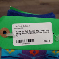 Pr Tall Socks, tag *new, mnr snag
