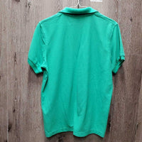 SS Polo Shirt, 1/4 button up "2009 RMSN Champ" *gc, faded, seam puckers
