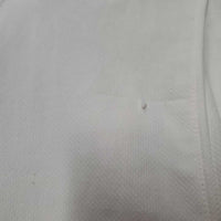 JUNIORS SS Show Shirt, 1/4 Snap Up, snap collar *gc, puckers, snags, rubs, threads