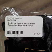 Beaded Hair Scrunchie, bag *new
