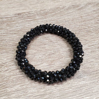 Beaded Hair Scrunchie, bag *new
