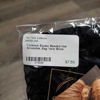 Beaded Hair Scrunchie, bag *new
