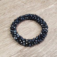 Beaded Hair Scrunchie, bag *new
