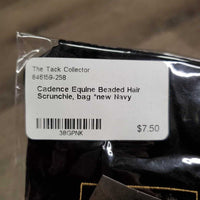 Beaded Hair Scrunchie, bag *new
