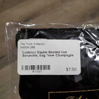 Beaded Hair Scrunchie, bag *new
